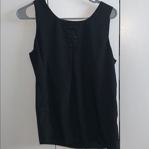 3/$30 Black Gap tank top blouse with buttons